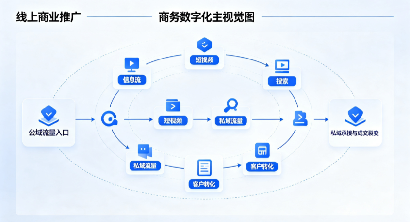 望江县线上商业推广怎么做？全域流量闭环搭建与低成本转化实战指南